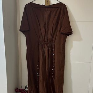 Zara Brown Casual Dress